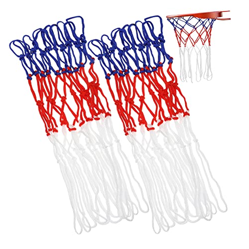 DECHOUS Outdoor/Indoor Basketball Net Kit 2pcs Replacement Nets Thick Nylon Easy to Install Basketball Hoop Accessory