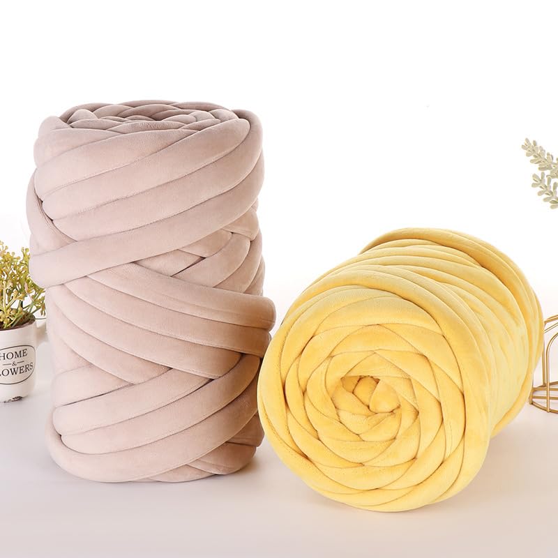 1 Pcs Super Chunky Arm Knitting Yarn Braided Knot Throw Blanket Cotton Yarn for DIY Knitting Blanket Pets House Bed 500g - Image 4