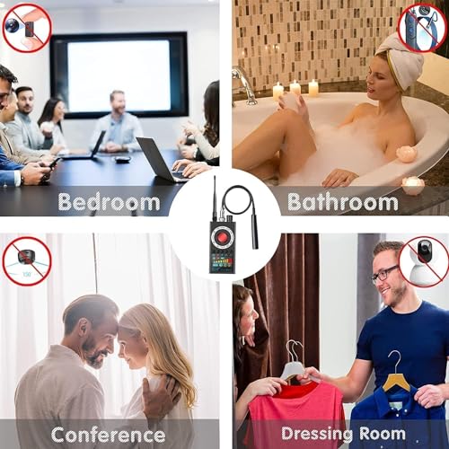 Hidden Camera Detectors, Camera Detector,Anti Spy RF Signal Detector Bug Detector,Camera Detector for Hotels,Bug and Hidden Camera Detector,Hidden Camera Detectors and Bug Detector,8Levels Sensitivity - Image 4