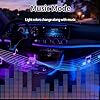 Car Footwell Lights, RGB Interior Led Ambient Lighting with Smartphone App and Music Sync, 8 Colors USB Atmosphere Lights 5V for InsideTruck Car Decoration Santa Gifts for Men and Women #2
