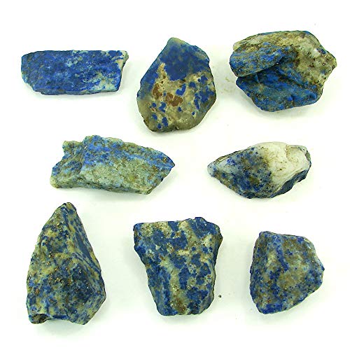 500.00 Ct Natural Raw Lapis Lazuli Loose Gemstone Rough Crystal 8 Pcs Lot - 5465