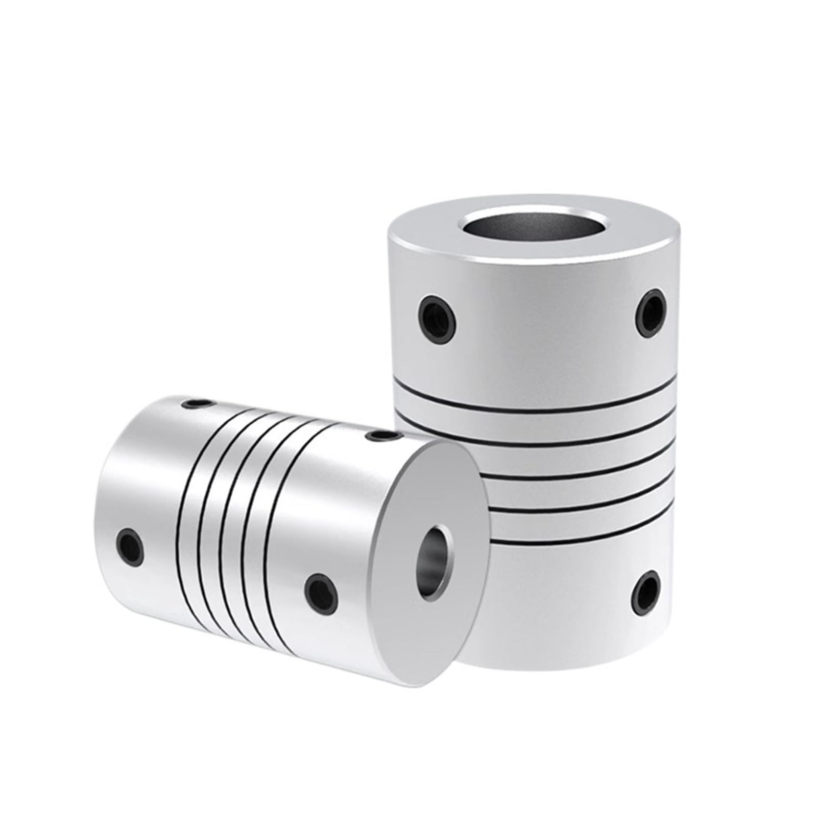 1 pz D16L20 Giunto di serraggio elastico in lega di alluminio for encoder motore Foro 3/4/5/6 mm(5-5)