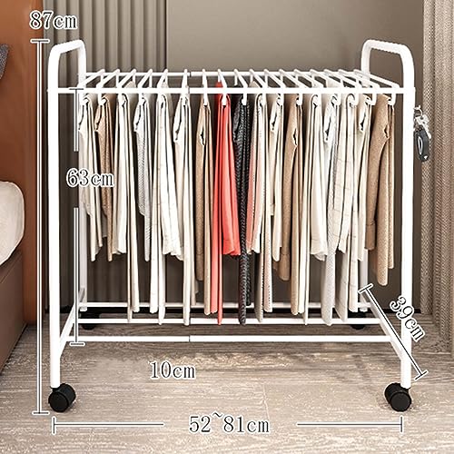 Chariot extensible pour pantalons avec étagère coulissante en métal - 3