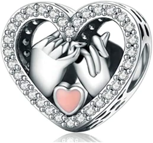 PHCLASY Birthstone Charms 925 Sterling Silver with Cubic Zirconia Dangle Women's Bead Charms fit Bracelets and Necklaces,  Valentine's Day gifts for women