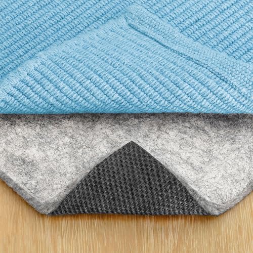 RUGPADUSA - Dual Surface - 8'x10' - 1/2' Thick - Felt + Rubber - Non-Slip Backing Rug Pad - Adds Comfort and Protection - for Hard Surface Floors
