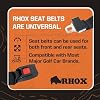 Cinturón de seguridad para carrito de golf RHOX SEAT-2000, ajuste universal de 60 x 2 pulgadas | Cinturón de 60 x 2 pulgadas para asientos delanteros o traseros, cumple con FMVSS209, FMVSS302 y SAE J386 6