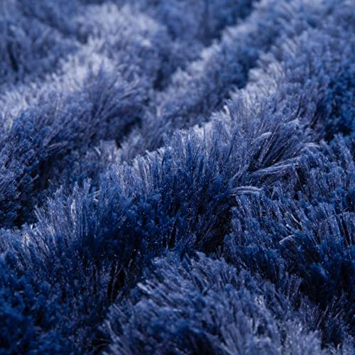 YUSOKI Faux Fur King Blanket(Navy Blue,90" x 104"),Whithout Pillows,Winter Lightweight Plush Fuzzy Soft Cozy Microfiber Comfy Bed Blanket for Women Kids Girls Couch Sofa Washable