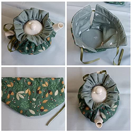 Yangshine Cotton Tea Cozy with Adjustable Drawstring