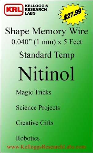 Shape Memory Nitinol Wire - 5 Feet -1