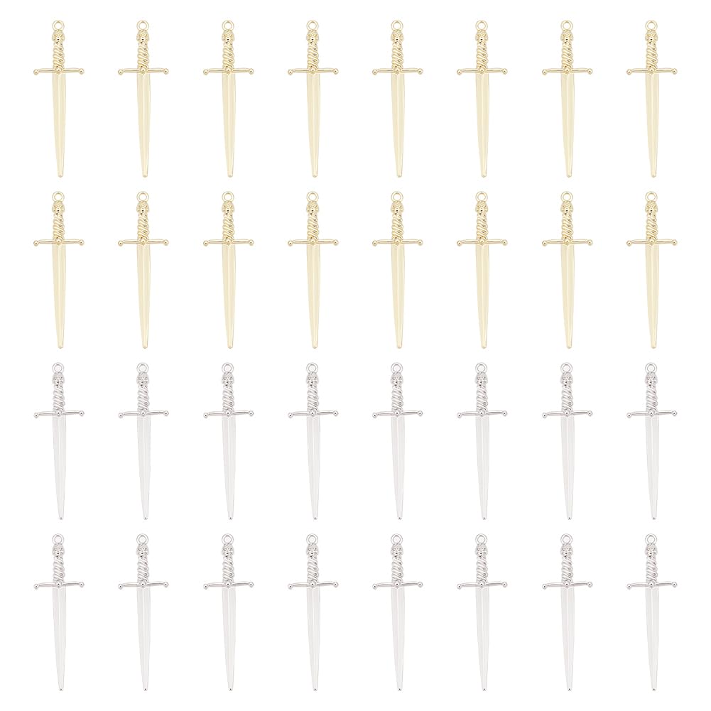 Breloques poignard punk UNICRAFTALE en alliage plaqué durable pour bijoux personnalisés