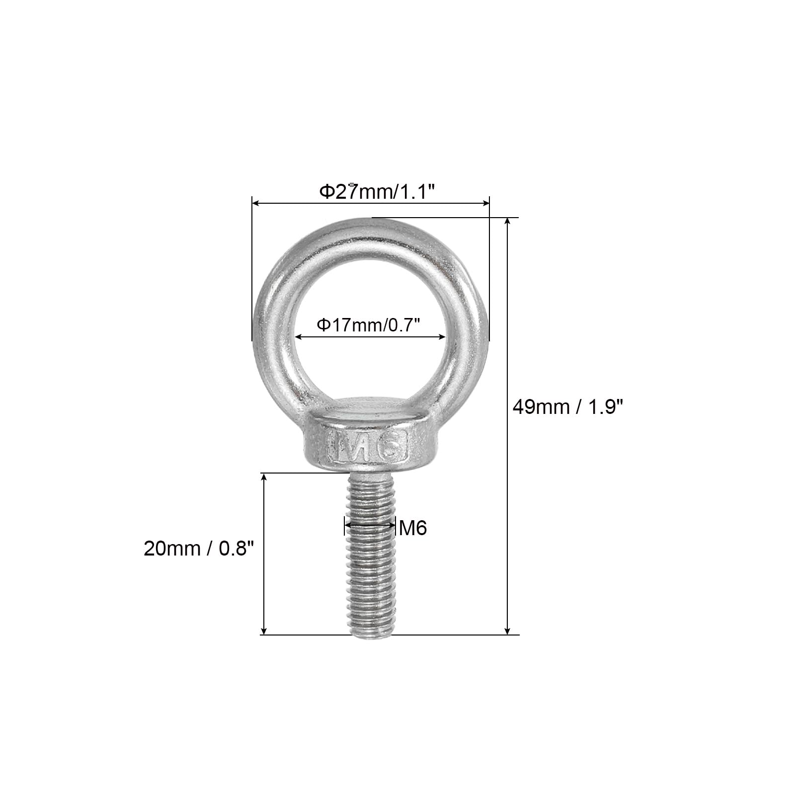 PATIKIL Lifting Shoulder Eye Bolts - Image 2