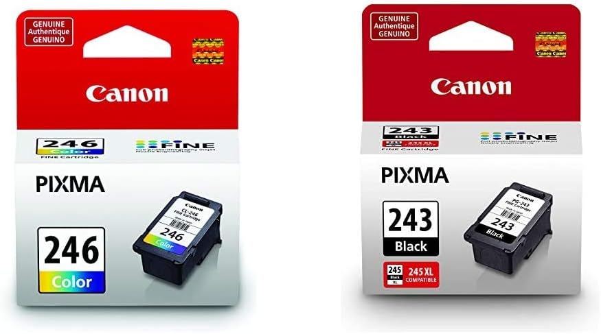 Canon CL-246 PG-243 Ink Cartridge Bundle