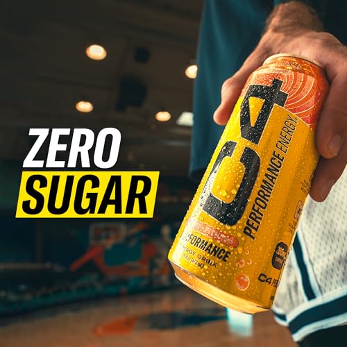 image for Cellucor C4 Energy Carbonated Zero Sugar Energy Drink, Pre Workout Dri