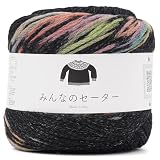 原ウール 編み物キット みんなのセーター (10.ブラック)