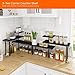 Homode Bathroom Counter Organizer Corner Shelf, Kitchen Countertop Organizer, 3 Tier Wood Counter Shelf Stand for Over The Sink, Coffee Station, Desktop, Black