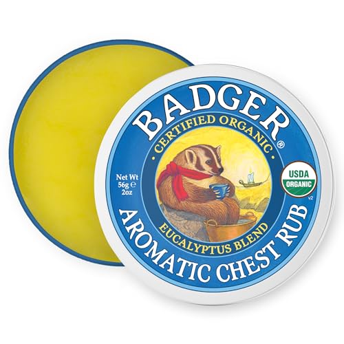 Image of Badger Aromatic Chest Rub, Eucalyptus & Mint, 2 oz