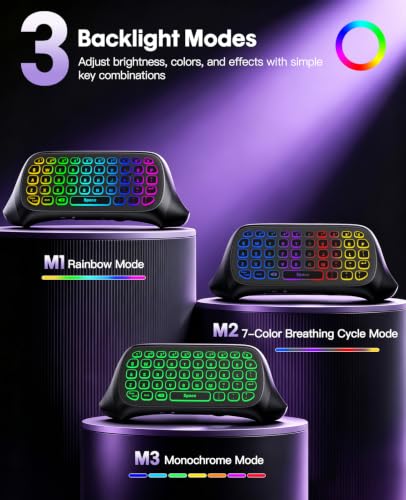 Image of TiMOVO RGB Backlight Keyboard for Xbox Gaming Controller, Black