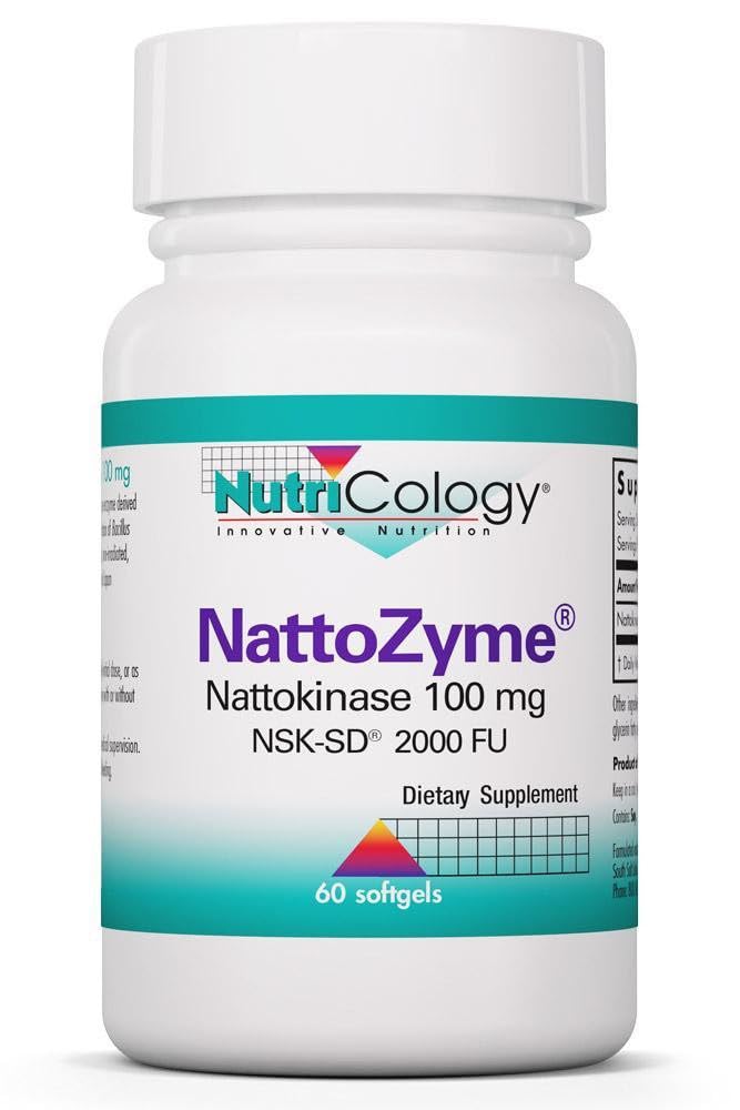 NutriCology NattoZyme 100 mg Circulation, 60 Softgels