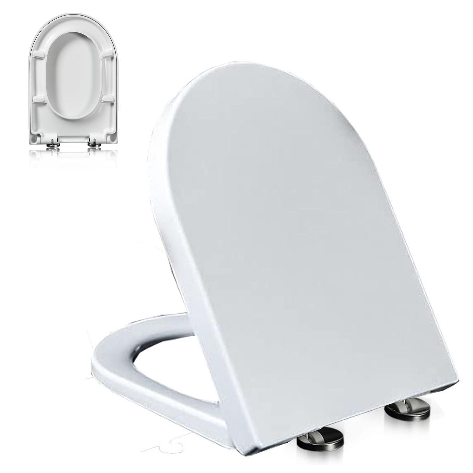 Soft Close Close Toilet seat, Adjustable Release Release Easy Easy Install cleanwhite, Lightweight, Durable, Portable, User-Friendly, Compact, Shaped, urea, Formaldehyde