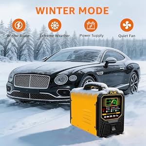 PLXX 12V 24V Car Battery Charger Heavy Duty 0-15A Automatic Smart Trickle Charger with Auto Shutoffs, Repair, Winter Mode, for Automotive Car Truck Motorcycle Lawn Mower Boat Marine AGM — photo 5 of 6