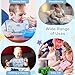 Accmor 3 Pack Waterproof Baby Bibs for Eating, Mess Proof Toddler Feeding Bibs for Girls Boys ﻿