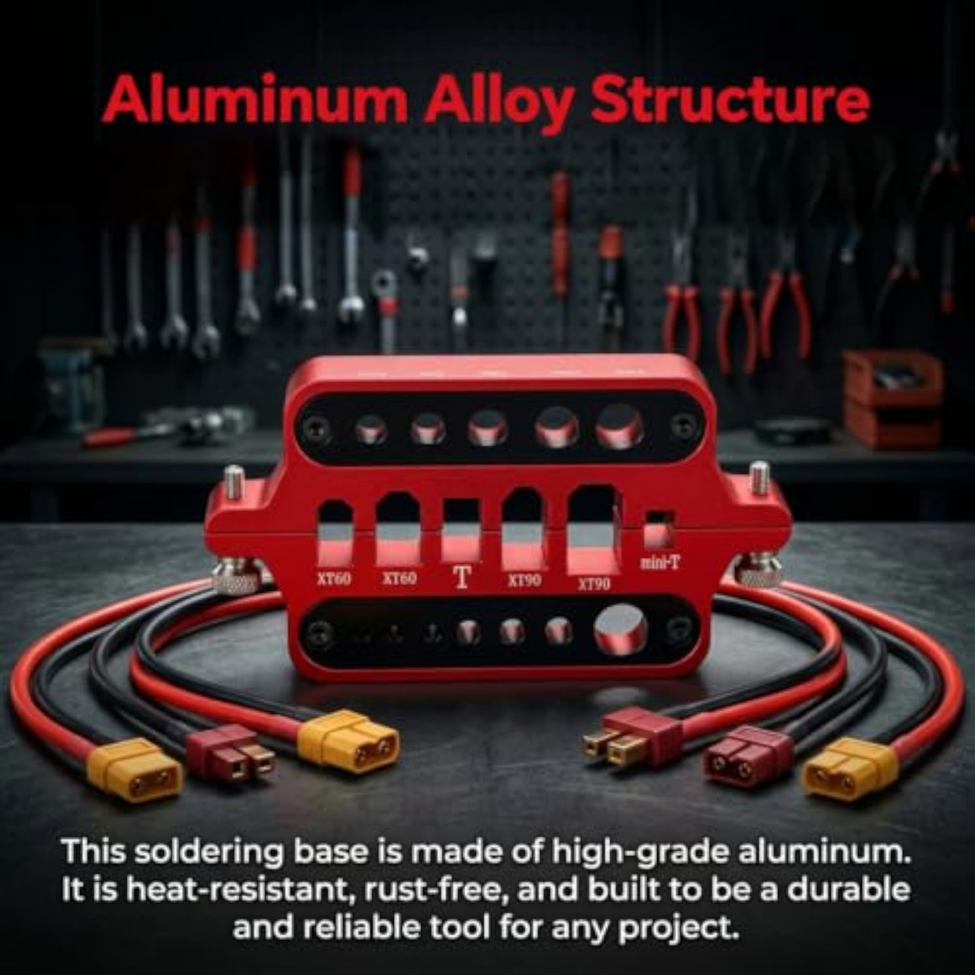 Aluminum Soldering Jig Holder for XT60 XT90 Connectors