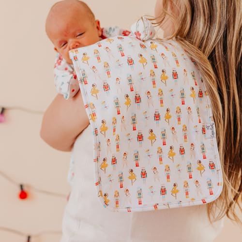 Image of Copper Pearl Premium Baby Burp Cloths - 3-Pack Large Cotton Burp Cloths, Extra Soft Spit Up Rags with 3 Absorbent Layers, Perfect for Baby Boy and Baby Girl Gifts (21 inch x 10 inch Size, Juliet Set)