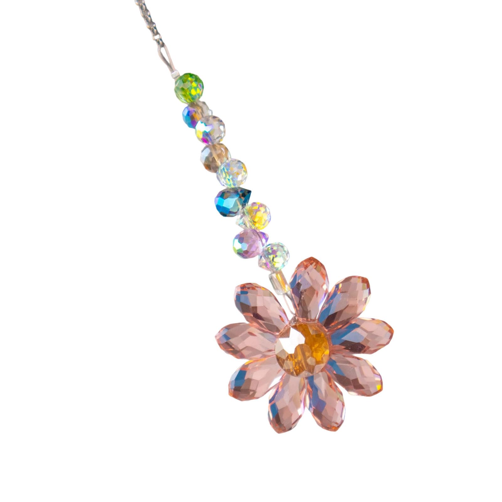 Crystal Rainbows Suncatchers, Hanging Crystals Sun Catchers for Window, Colorful with Sunflowers Pendants Crystal for Window Hanging
