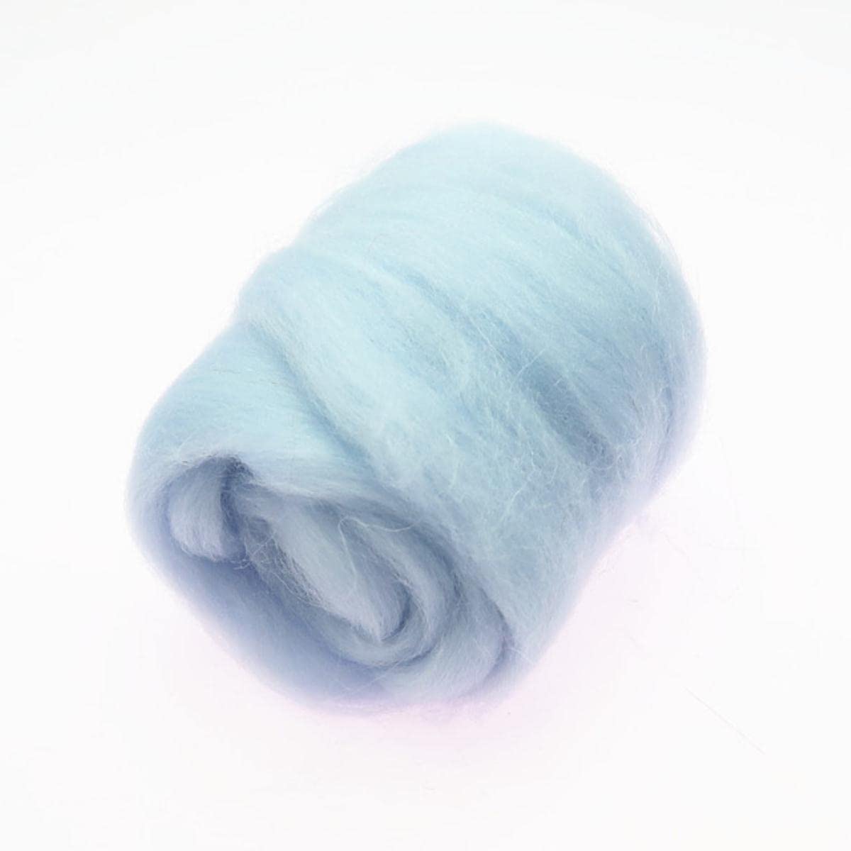 Fibra de lana de la serie de Color azul 66S para fieltro de aguja, fieltro húmedo, fieltro de lana hecho a mano, materiales para manualidades DIY-67,200g