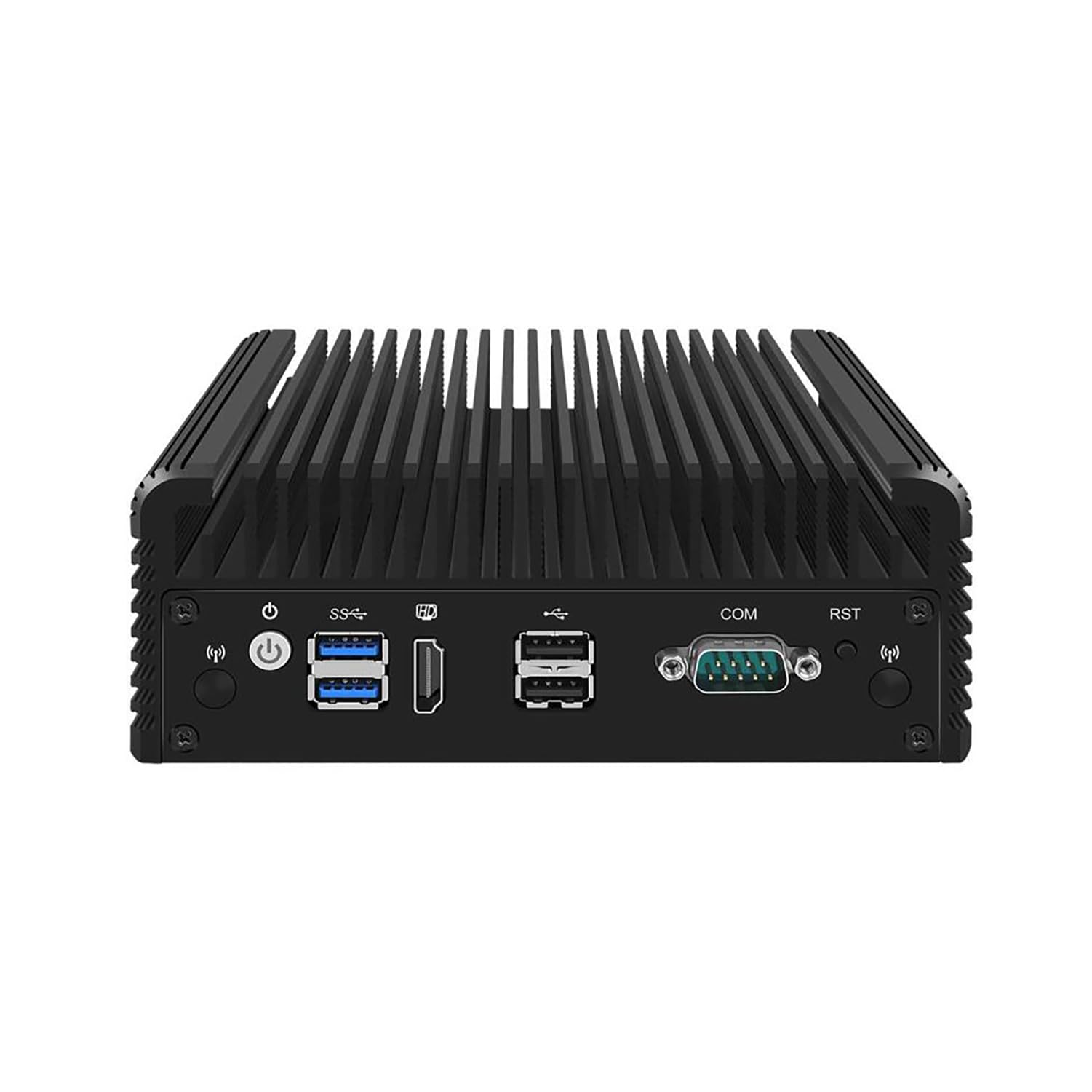 Micro Firewall Appliance, Mini PC, PFSense, Mikrotik, OPNsense, Untangle, VPN, Router PC, Celeron J4125, RJ23, AES-NI, 4 x I211-AT LAN, COM, HDMI, 4 x USB, 4G RAM, 64G SSD