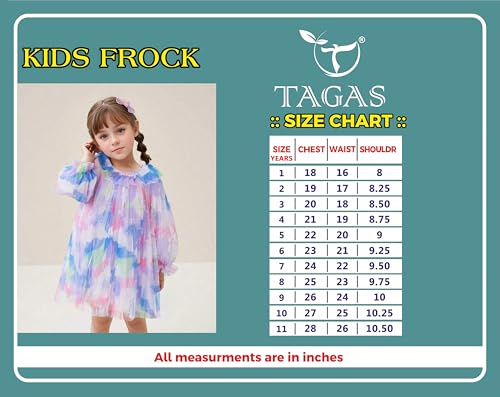 Image of TAGAS Dress for Girls II Baby Girl Dress||Frock for Girls|Casual wear for Kids Dresses|| Knee-Length