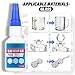 ClenyMagi 2-Pack Fast Curing Glass Glue, Super Glue for Glass, Acrylic, Mirror and More, Clear, Waterproof, Heat-Resistant
