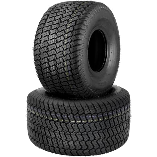 GICOOL (2 Pack) 20x10.00-8 Lawn Mower Tubeless Tire 20x10-8 Garden Tractor Riding Lawnmowers Tyre 4 Ply Turf-S Pattern