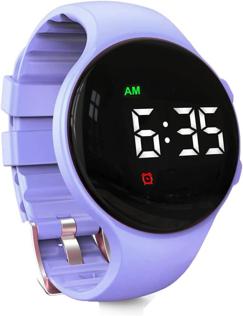 e-vibra Vibrating Alarm Reminder Watch Silent Wake Up Watch - with Multiple Alarms (Purple)