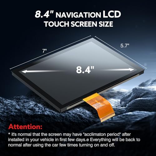Image of Matte Finish Screen Upgraded 8.4 inch UConnect 4C UAQ Screen Replacement LCD+Digitizer Compatible with Dodge Ram Jeep Chrysler 2017 2018 2019 2020 2021 2022 Replace#LA084X01 SL(02)(1)
