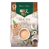 MuzTea Instant Taiwan Milk Tea Powder Mix 3 in 1 With Black Tea, Coconut Flower Sugar, Creamer From Selected Low Fat Milk Powder 15 Sachets (Taiwan Milk Tea)