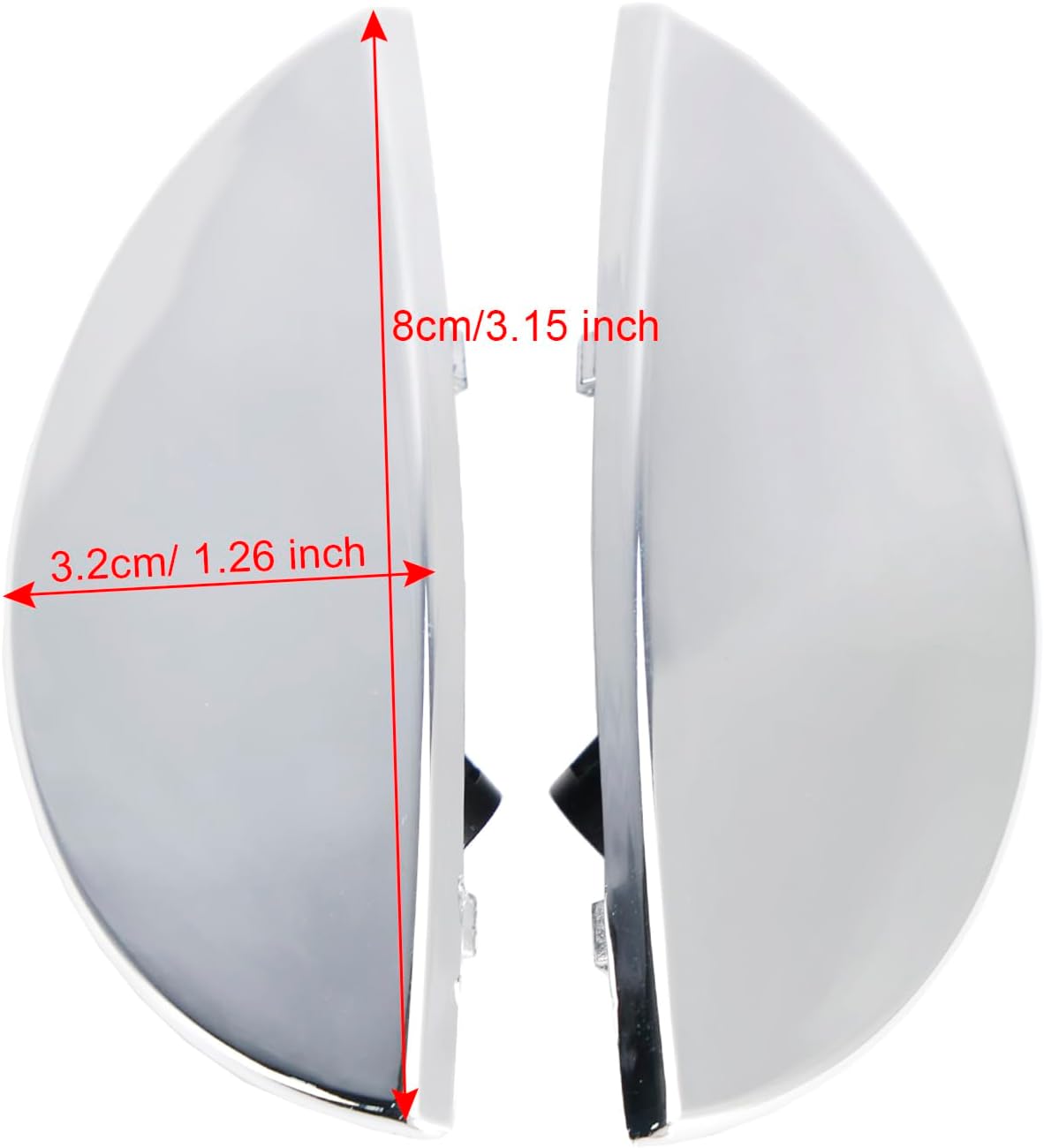Areyourshop Left + Right Headlight Washer Cover for Mini Cooper R50 R52 R53 2001-2006 With Headlight Washer Nozzle 63126922155 63126922156