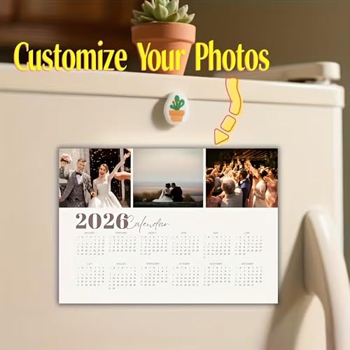 23 Preschool Christmas Gifts For Parents That Feel Thoughtful In 2026 9 Personalized Magnetic Photo Calendar for Fridge