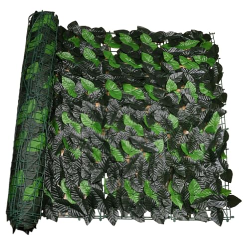 drburpily Valla de privacidad Artificial para Exteriores, Pantalla de Pared, Fondo ecológico imitación Premium para decoración Exteriores, Hecha plástico Premium y Tela poliéster.