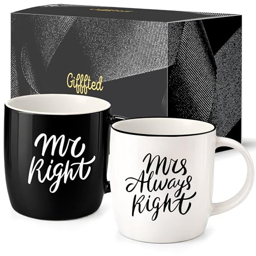 Triple Gifffted Mr Right Mrs Always Right Coffee Mugs Gifts