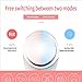 Hot & Cold Facial Massager, Negative Ion Skin Care Device for Deep Cleansing & Serum Import, Rechargeable Beauty Instrument (Pink)