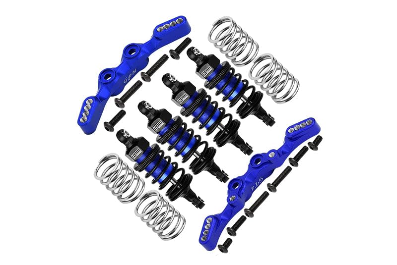 Amortisseur Traxxas 4-Tec 2.0 alu GPM avec supports de suspension 53mm et 50mm