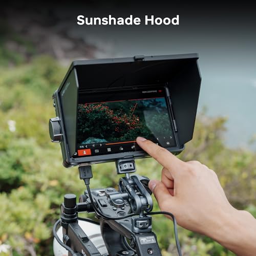VILTROX DC-A1 Camera Monitor 7'' Touchscreen Camera Field Monitors,2800nits 4K HDMI in/Out,DSLR External Monitor Kit Sunshade Hood,Waveform&Vectorscope,Peaking Focus Assist,3DLUT,False Color Function