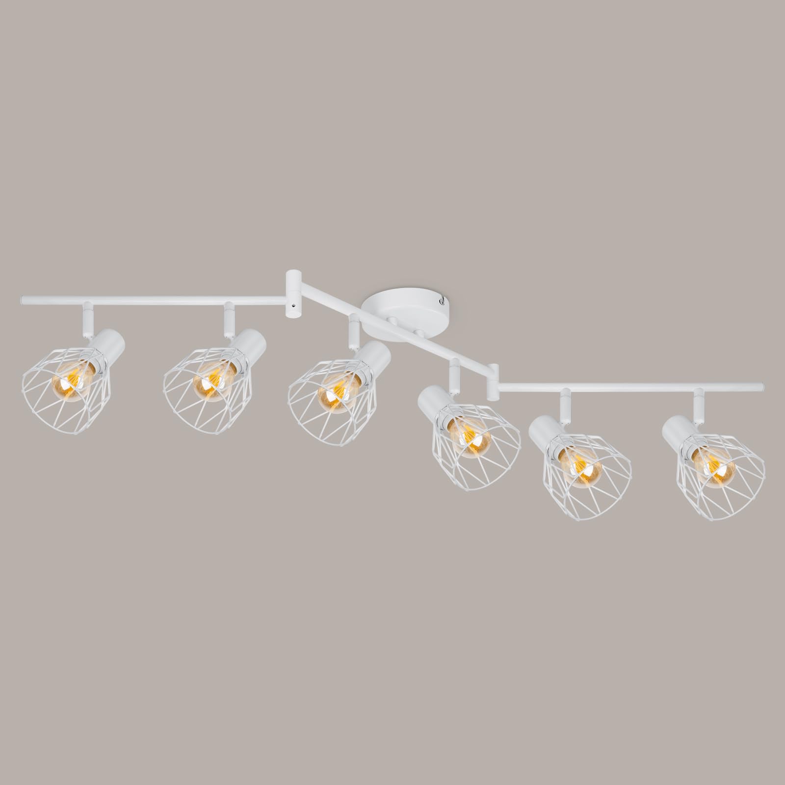 Kimjo Led Deckenstrahler E14 Schwenkbar Wohnzimmer Küche, Ohne Leuchtmittel
