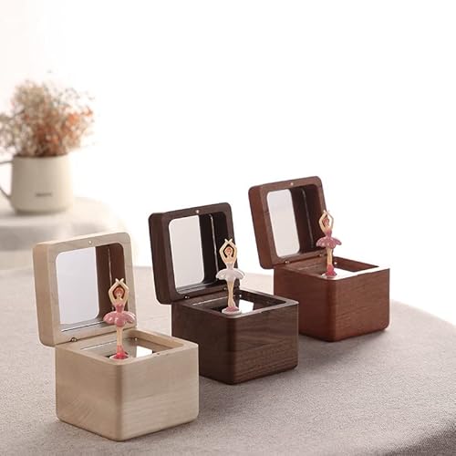 Softalk Solid Wood Ballerina Girl Music Box 18 Note Musical Boxes The Best Gift For Christmas Birthday Valentine's Day Mother's Day (Maple Wood, Tune : Swan Lake) #TOP1