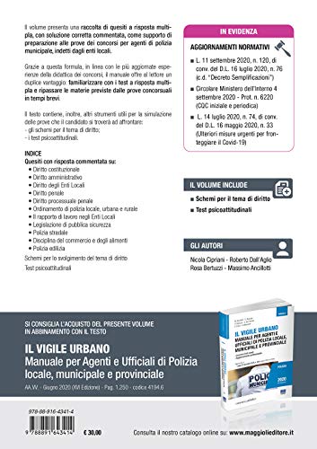 Quiz Commentati Per I Concorsi In Polizia Municipale - 2