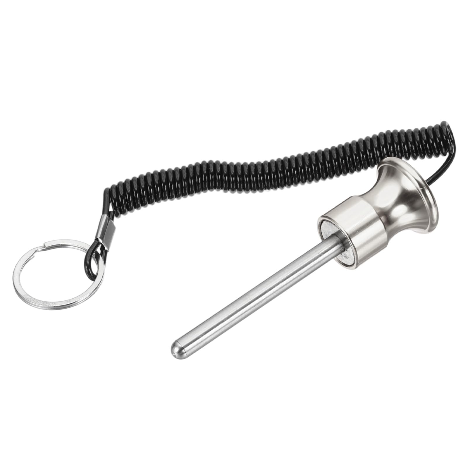 PATIKIL Weight Stack Pin, 5/16" Dia Magnetic Gym Selector Pin 3-1/8" Length Universal Weight Stack Replacement with Pull Rope for Home Commercial Gym Club Silver