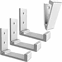 Ganci Pieghevoli Da Parete HEKOBAG - 5 Pezzi In Lega Alluminio Argento - Porta Cappotti, Cappelli, Chiavi - Foto 9