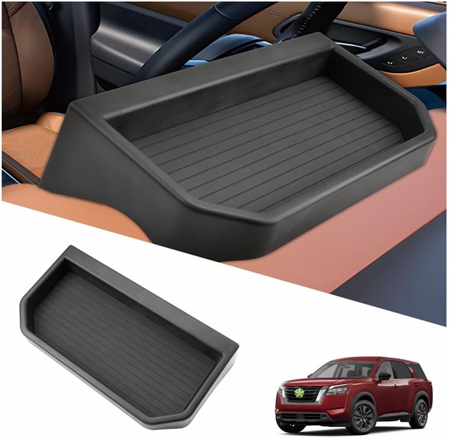 2025 Pathfinder Behind Screen Organizer for Nissan 2025 Pathfinder Accessories Dash Storage Tray Compatible with 2022 2023 2024 2025 Nissan Pathfinder SV/SL/Platinum(Only Fit for 9-inch display)