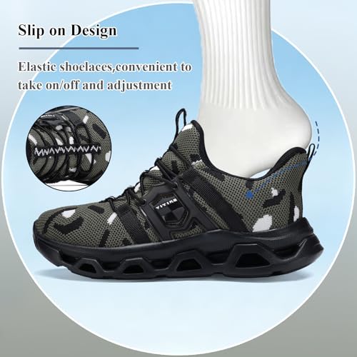 Image of VITUOFLY Boys Girls Sneakers Kids Mesh Lightweight Running Tennis Shoes